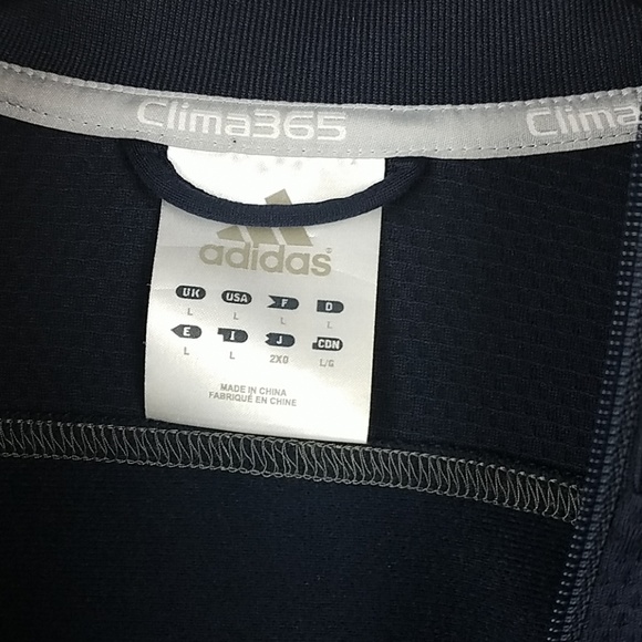 Men's Adidas Climalite Fullzip Jacket 3-Stripes - Picture 2 of 6